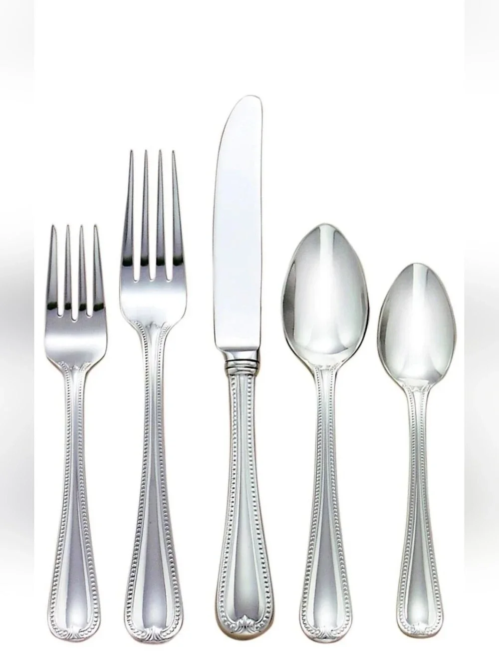 *NEW* LENOX Vintage Jewel Stainless Steel Flatware ~ Full Service for 8 ~ 40 Pcs